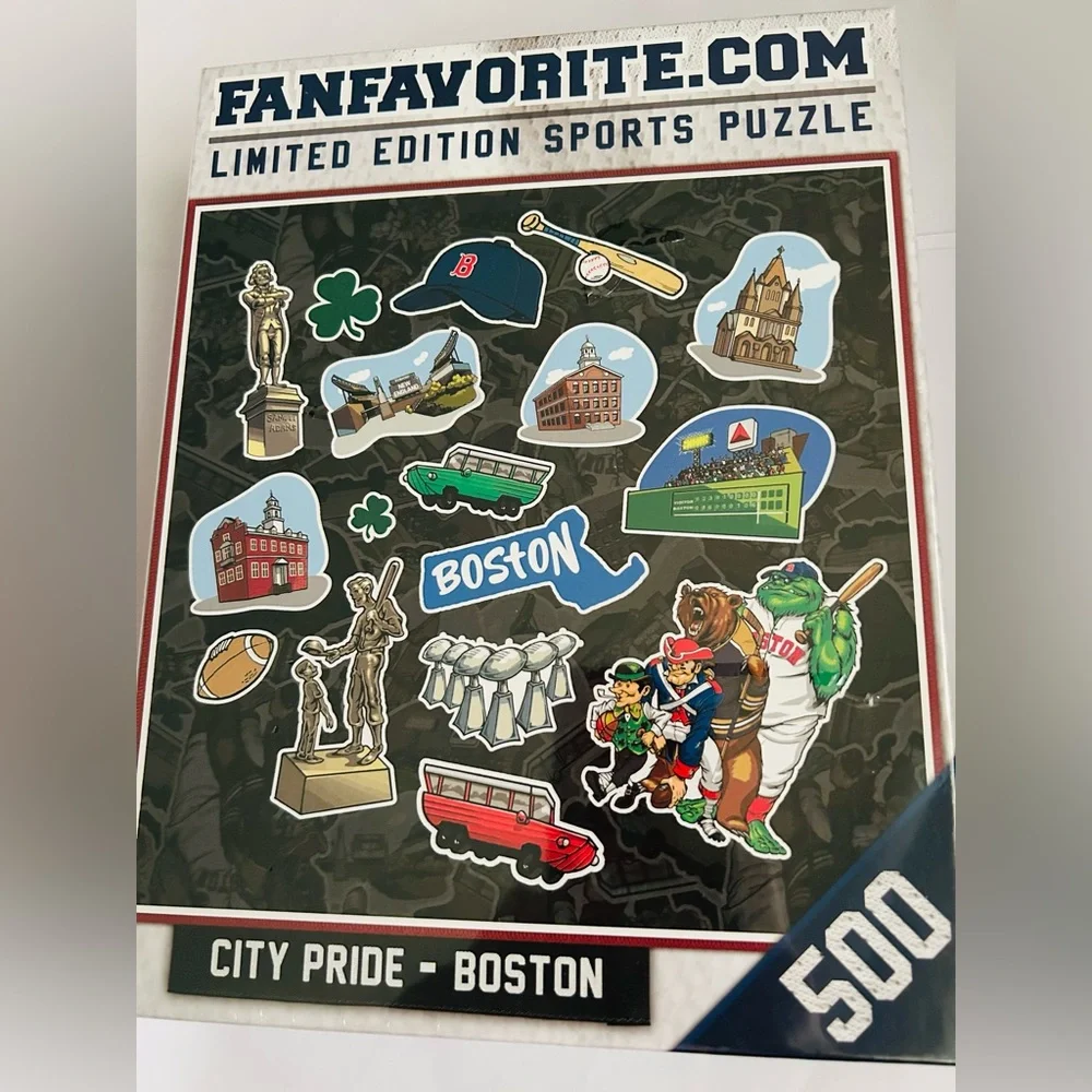 New Fanfavorite Boston Sports Puzzle 500 Piece City Pride Limited Edition